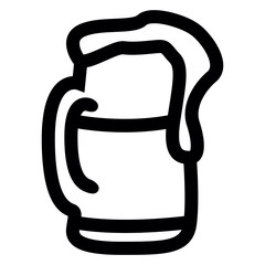 Isolated beer icon