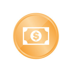 Bronze Münze - Dollarschein