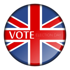 Obraz premium Button with flag