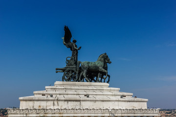 Obraz premium Monument to Vittorio Emanuele in Rome, Italy