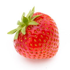 Strawberry isolated on white background. Fresh berry.