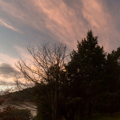 Sunrise on the Cevennes mountains, in the south of France