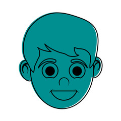 Boy cartoon icon Kid childhood little and people theme Isolated design Vector illustration