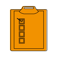 Checklist icon Delivery shipping and logistics theme Isolated design Vector illustration