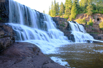 Waterfalls in Gooseberry Falls State Park, MN, USA