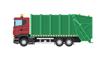 Truck for assembling and transportation garbage.