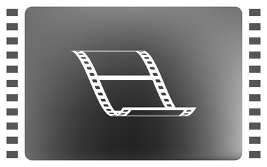 Vector blank film strip icon