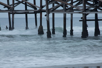 A Wooden Pier on The Beaches of SanDiego