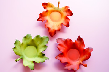 Autumn Leaves Candle Holders