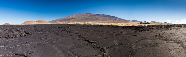Field of Solidified Lava at the Foot of Mauna Kea, Big Island, Hawaii