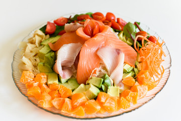 Healthy Sashimi Japanese Salad