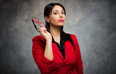 Fototapeta premium Serious teacher portrait