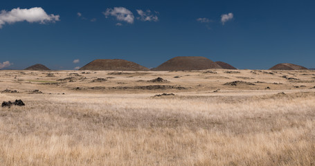 Craters at the elevated plane between Mauna Kea and Mauna Loa, Big Island, Hawaii