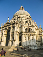 Obraz premium Facade of Basilica di Santa Maria della Salute in Venice, Italy