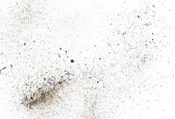 Fototapeta na wymiar dust isolated on white background, with clipping path