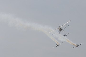 Aerobatic team during Air Show Radom 2017.