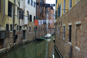 Fototapeta na wymiar The daily life at Venice