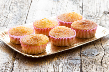 Sweet donuts with icing sugar