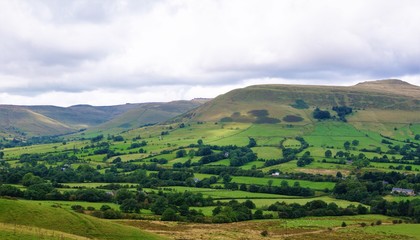 Edale Valley in the English Peak District.