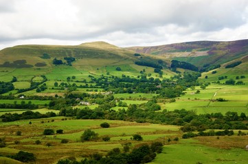 Obraz premium Edale Valley in the English Peak District.