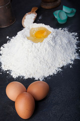 Eggs and flour