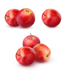  red Apple isolated  on white background