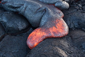 Lava Flow on Big Island, Hawaii