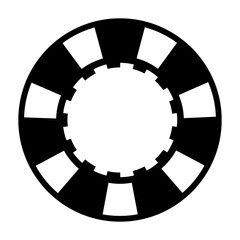 black casino poker chip