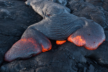 Lava Flow on Big Island, Hawaii
