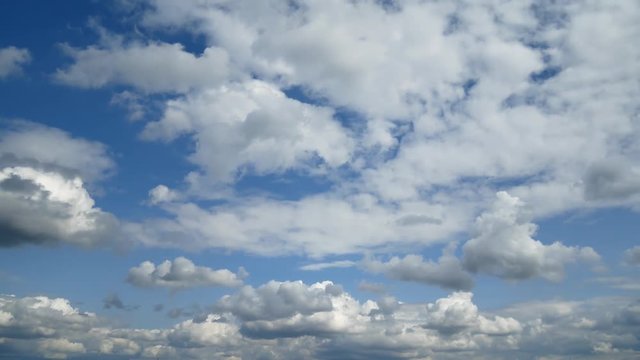 Timelapse of moving clouds