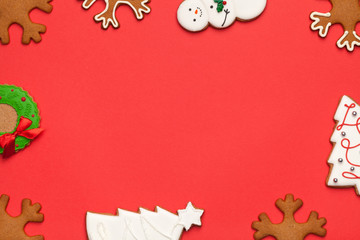 Gingerbreads Christmas Background