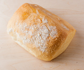 loaf of white bread on a table