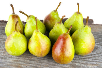 Fototapeta na wymiar Pears isolated on white background