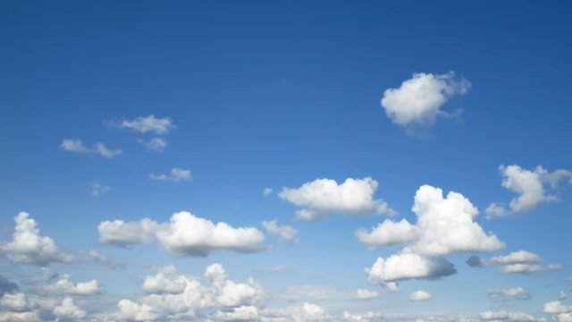 Timelapse of moving clouds