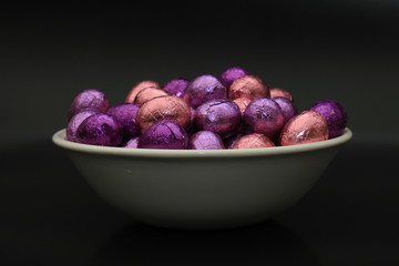 Easter eggs in a bowl