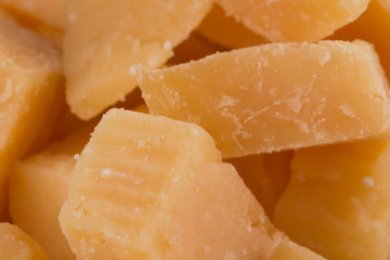 Parmesan cheese close up