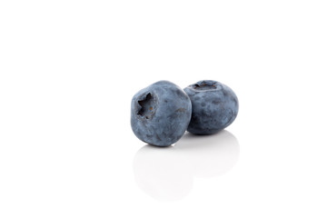 blueberries isolated close up