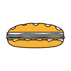 sandwich food icon image vector illustration design 