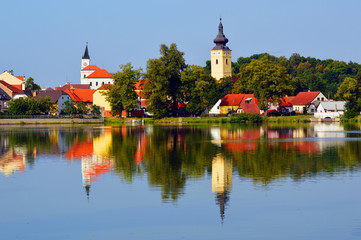 Fototapeta na wymiar village landscape, Czech Republic