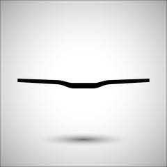 Bicycle handlebars. Vector icon. More Icon in set.