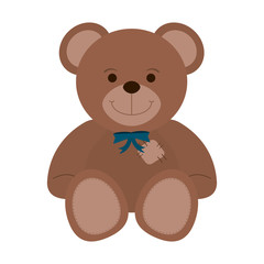 teddy bear toy icon image vector illustration design 