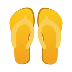 flip flop sandals icon image vector illustration design 