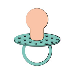 pacifier baby related icon image vector illustration design 