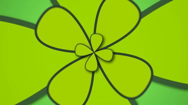 Abstract background with retro flowers. Modern backdrop. Seamless loop