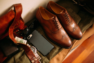 A pair of shiny shoes