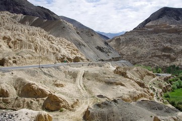 Landscape in Lamayuru in Ladakh, India