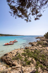 Fototapeta na wymiar The beautiful beach on Sardinia island, Italy
