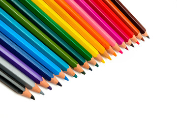 Set of colored pencils