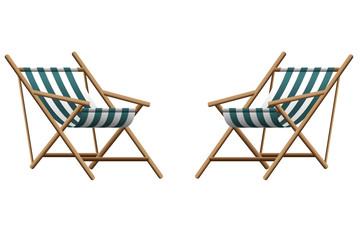 Vector  illustration of chaise lounge  on transparent background 