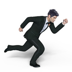 タキシードの男性